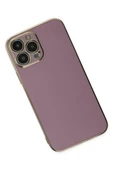 Newface Apple iPhone 14 Pro Max Kılıf Volet Silikon - Mor thumbnail 3