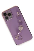 Newface Apple iPhone 13 Pro Kılıf Esila Silikon - Mor thumbnail 2