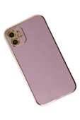 Newface Apple iPhone 12 Kılıf Volet Silikon - Mor thumbnail 3