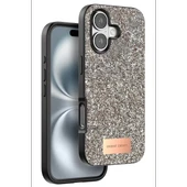 Onegif Apple iPhone 16 Plus Bright Simli Kapak - Gold thumbnail 2