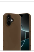 Newface Apple iPhone 17 First Silikon - Kahverengi thumbnail 2