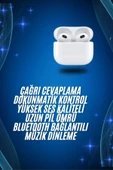 3.Nesil İOS Android Uyumlu Bluetooth 5.0 Beyaz Çağrı Cevaplama thumbnail 1