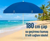Plaj Şemsiyesi Sabit 180 cm thumbnail 2