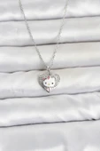 316L Çelik Zincir Gümüş Renk Kitty Model Ke thumbnail 1