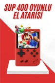 Nostalji Oyunlu Mini Atari Gamebox 400 Oyunlu El Atarisi thumbnail 2