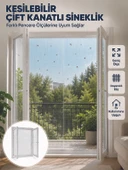 Kesilebilir Çift Kanatlı Pencere Sinekliği Dayanıklı File thumbnail 1