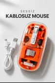 Kablosuz Mouse Fare 5.0 Bluetooth Bağlantılı USB Girişli thumbnail 1
