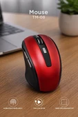 Mouse Yan Tuşlu Optik Kablosuz Fare TM08 thumbnail 6