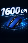Mouse Yan Tuşlu Optik Kablosuz Fare TM08 thumbnail 3