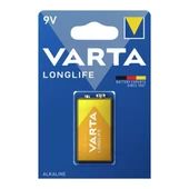 Longlife Power Alkalin 9 Volt Pil Tekli thumbnail 1