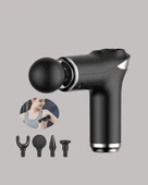 Mini Masaj Tabancası 4 Başlık 6 Hız Ayarlı thumbnail 5