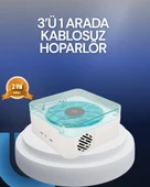 Bluetooth Hoparlör – 3-ü-1 Saatli Gece Lambası ve Vintage Tasarım thumbnail 1