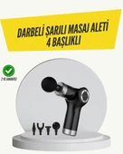 Mini Masaj Tabancası 4 Başlık 6 Hız Ayarlı thumbnail 1