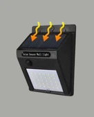 Sensörlü 20 LED Solar Duvar Lambası 3 Metre Algılama Mesafesi thumbnail 5