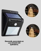 Solar Enerjili 20 LED Hareket Sensörlü Duvar Lambası thumbnail 5