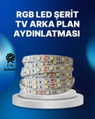 RF Kumandalı Renk Değiştiren TV LED Şerit 2MT thumbnail 1