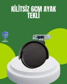 Kilitsiz 6 Cm Tekerlek Ayak Tek Adet thumbnail 1