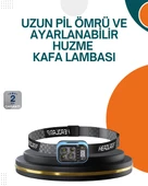 Type C Şarjlı LED Kafa Lambası Güç Göstergeli 53 Modlu thumbnail 1