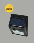 Sensörlü 20 LED Solar Duvar Lambası 3 Metre Algılama Mesafesi thumbnail 2