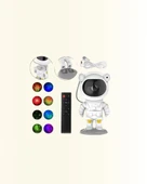 Bluetooth ve Dahili Ses Özellikli Astronot Projeksiyon Lambası thumbnail 5