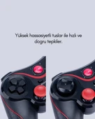 Ergonomik Tasarımlı Kablosuz Bluetooth Gamepad Titreşimli thumbnail 4