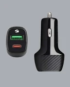 Kompakt Tasarımlı Type-C + USB Girişli Araç Şarj Başlığı thumbnail 4