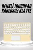Touchpad Uyumlu Bluetooth Klavye Slim Kablosuz Wifi Q Klavye thumbnail 1