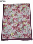 MoonScarf Bambu Kraş Pamuk Şal (Şarabi) 207-116 thumbnail 2