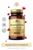 Solgar Magnesium with Vitamin B6 100 Tablet thumbnail 1