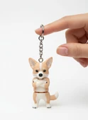 Corgi Köpek Figürlü Hareketli Anahtarlık thumbnail 3