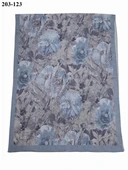 MoonScarf Bambu Kraş Pamuk Şal (Mavi) 203-123 thumbnail 2