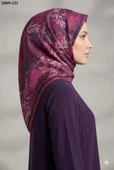 MoonScarf Desenli Bambu Pamuk Eşarp 1009-121 thumbnail 1