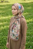 MoonScarf Bambu Kraş Pamuk Şal (Karamel) 207-111 thumbnail 1