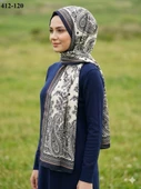 Soft İpek Etnik Desen Soft Şal 412-120 thumbnail 1