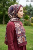 Eylül İpek Etnik Desen Soft Şal 414-122 thumbnail 1