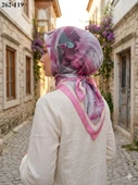 MoonScarf Desenli Bambu Pamuk Eşarp 262-119 thumbnail 1