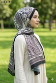 Soft İpek Etnik Desen Soft Şal 412-118 thumbnail 1