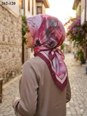 MoonScarf Desenli Bambu Pamuk Eşarp 262-120 thumbnail 1