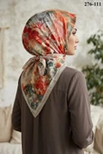 Sharell Desenli Bambu Pamuk Eşarp 276-111 thumbnail 1