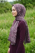 Eylül İpek Etnik Desen Soft Şal 405-113 thumbnail 1