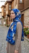 Sharell Soft Pamuk Şal (İndigo) 243-125 thumbnail 1
