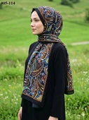 Eylül İpek Etnik Desen Soft Şal 405-114 thumbnail 1