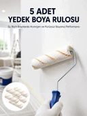 5’li Mini Rulo Boya Seti Duvar Tavan Emülsiyon Uygulama thumbnail 1