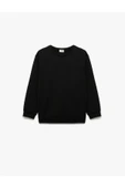 Koton Erkek Çocuk Uzun Kollu Bisiklet Yaka Basic Sweatshirt thumbnail 4