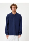 Koton Polo Yaka Sweatshirt Düğmeli Pamuklu thumbnail 9