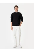 Koton Bisiklet Yaka Sweatshirt Basic Uzun Kollu Pamuklu thumbnail 8