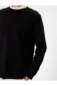 Koton Bisiklet Yaka Sweatshirt Basic Uzun Kollu Pamuklu thumbnail 5