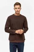 Hipatu Süvari Regular Düz Bisiklet Yaka Sweatshirt thumbnail 2