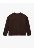 Koton Uzun Kollu Bisiklet Yaka Basic Sweatshirt thumbnail 9