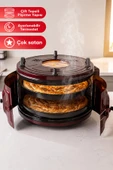 Şamdan 32 Litre Çift Tepsili Termostatlı Yuvarlak Davul Fırın thumbnail 1